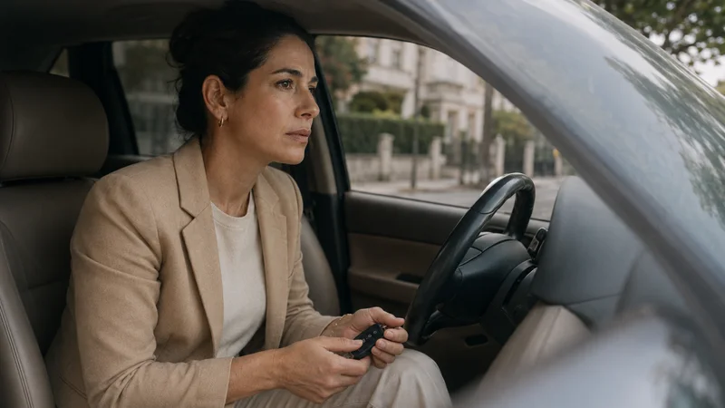 Femme rentrant chez elle, illustrant la déconnexion et le retrait émotionnel